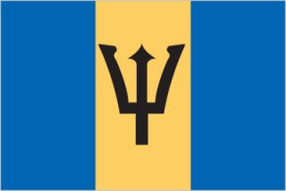 National flag of Barbados