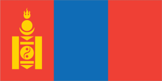 National flag of Mongolia