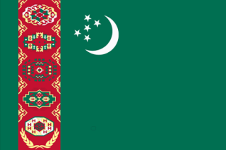 National flag of Turkmenistan