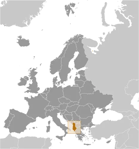 LOCATOR Map of Albania
