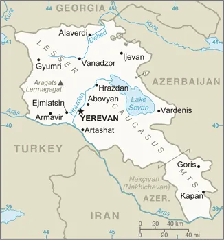 SIMPLE Map of Armenia