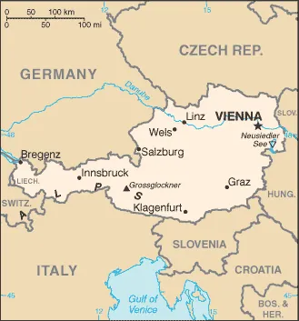 SIMPLE Map of Austria