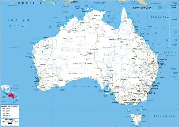 ROAD Map of Australia