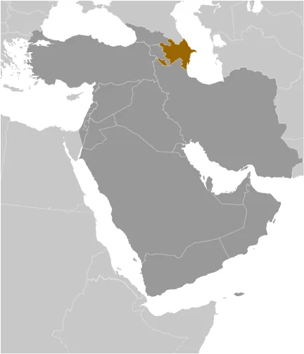 LOCATOR Map of Azerbaijan