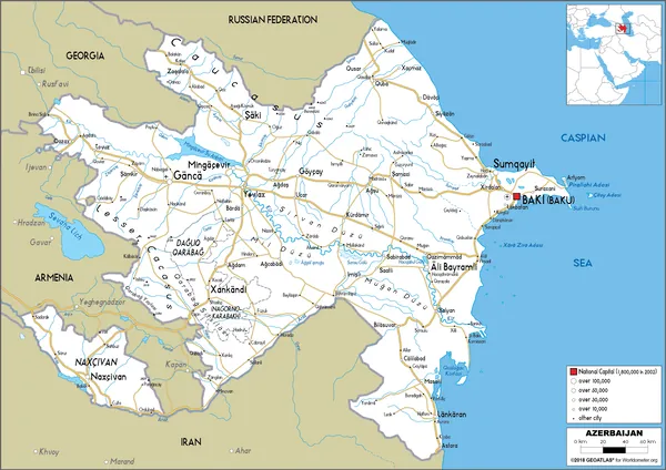 ROAD Map of Azerbaijan