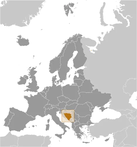 LOCATOR Map of Bosnia and Herzegovina