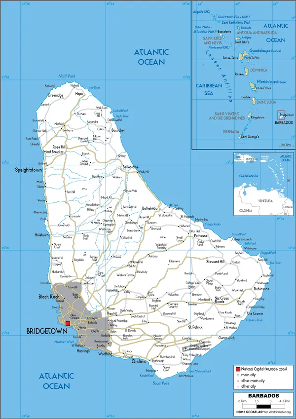 ROAD Map of Barbados