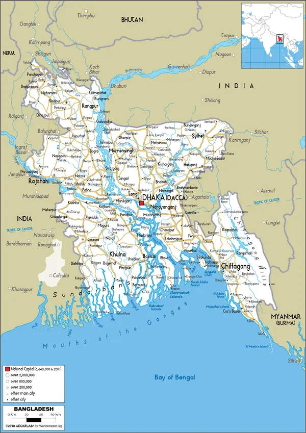 ROAD Map of Bangladesh