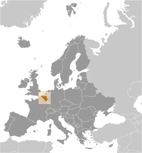 LOCATOR Map of Belgium