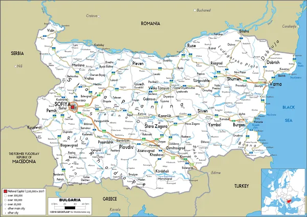 ROAD Map of Bulgaria