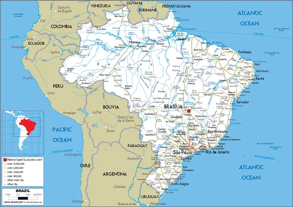 ROAD Map of Brazil