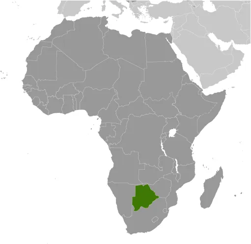 LOCATOR Map of Botswana