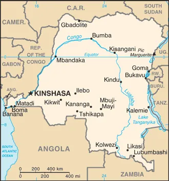 SIMPLE Map of Congo