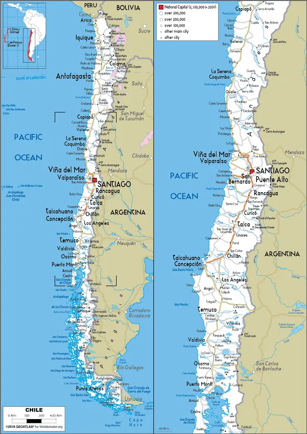 ROAD Map of Chile