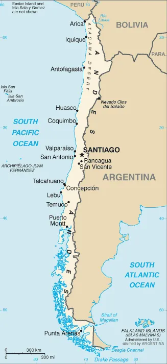 SIMPLE Map of Chile