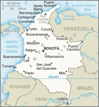 SIMPLE Map of Colombia