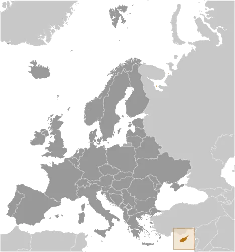 LOCATOR Map of Cyprus