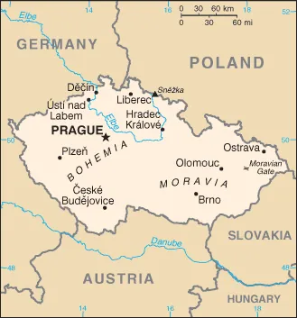 SIMPLE Map of Czechia