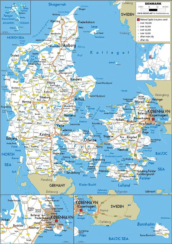 ROAD Map of Denmark