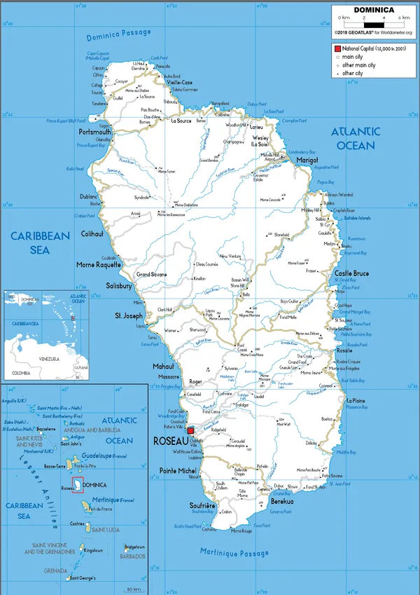 ROAD Map of Dominica