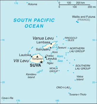 SIMPLE Map of Fiji