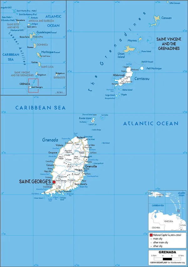 ROAD Map of Grenada