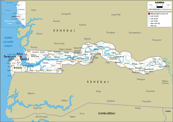 ROAD Map of Gambia
