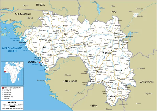 ROAD Map of Guinea