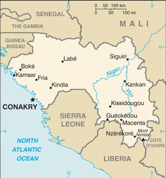 SIMPLE Map of Guinea