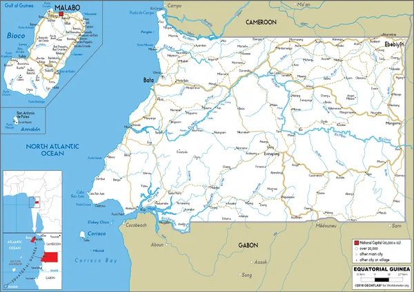 ROAD Map of Equatorial Guinea