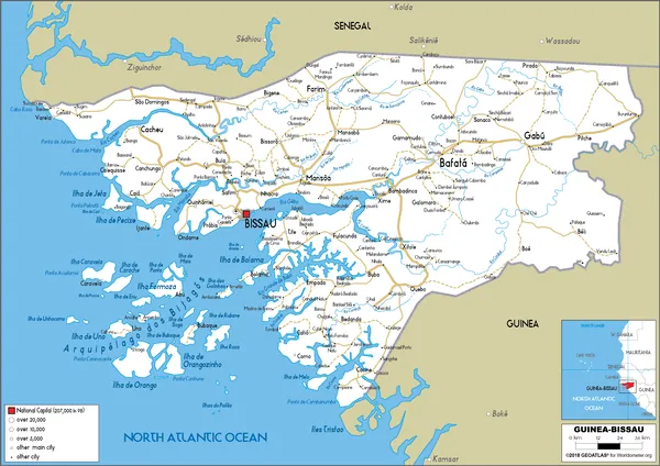 ROAD Map of Guinea-Bissau