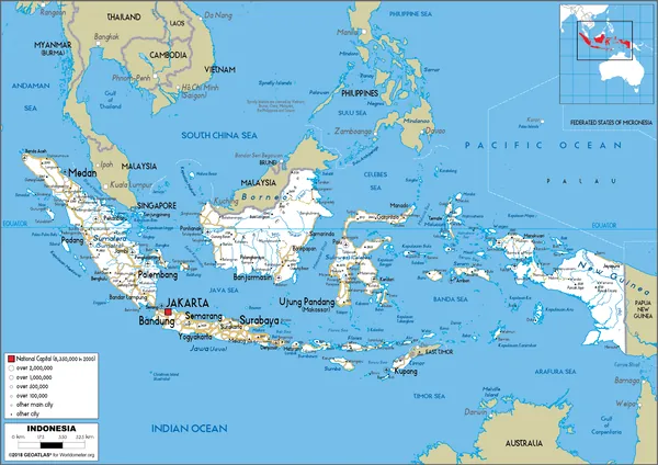 ROAD Map of Indonesia