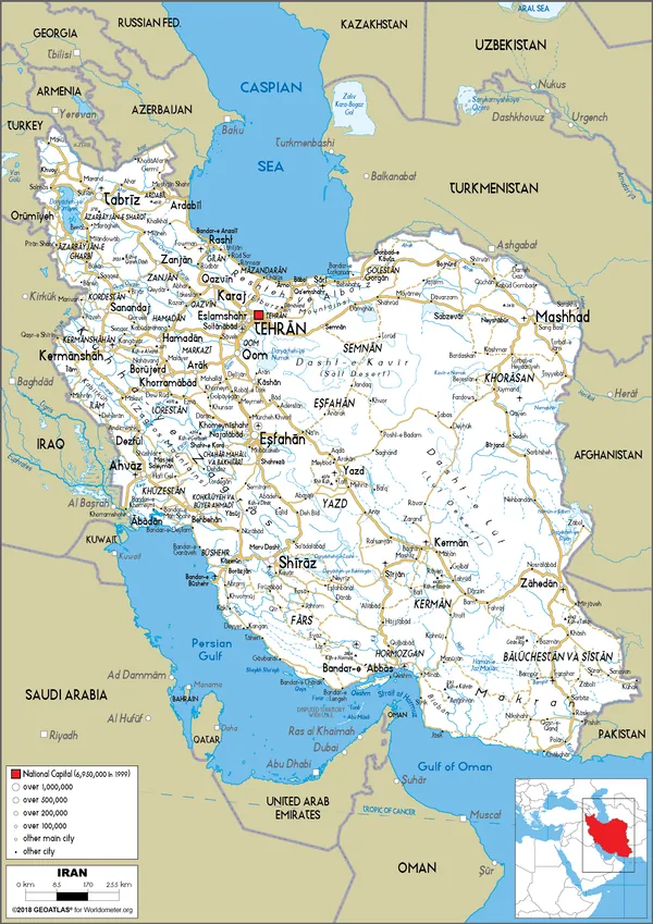 ROAD Map of Iran
