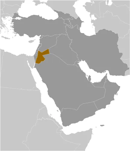 LOCATOR Map of Jordan