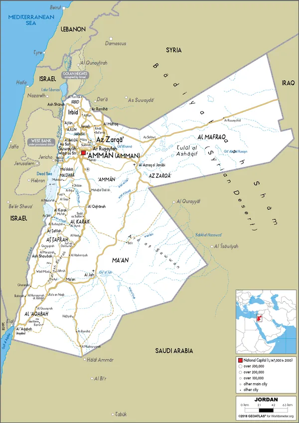 ROAD Map of Jordan