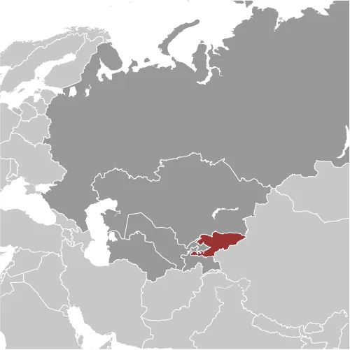 LOCATOR Map of Kyrgyzstan