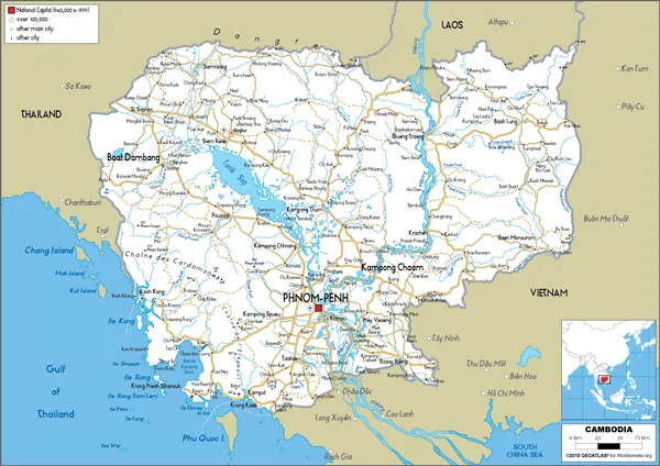 ROAD Map of Cambodia