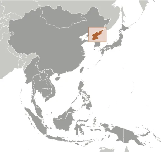 LOCATOR Map of North Korea