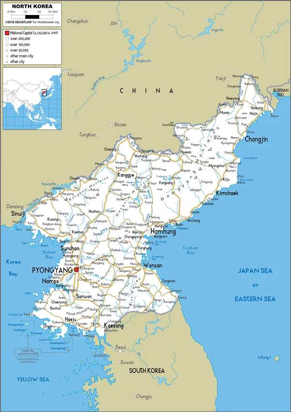 ROAD Map of North Korea