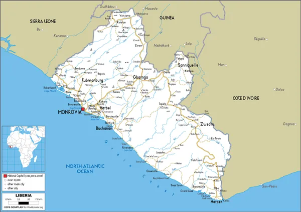 ROAD Map of Liberia