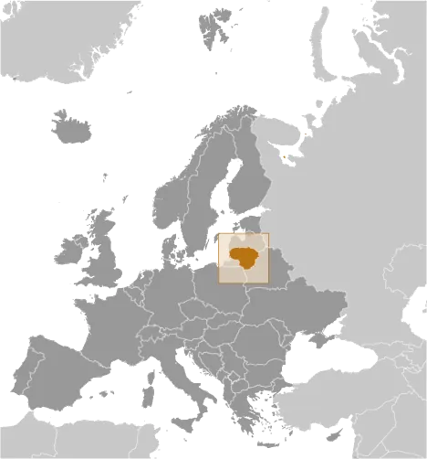 LOCATOR Map of Lithuania