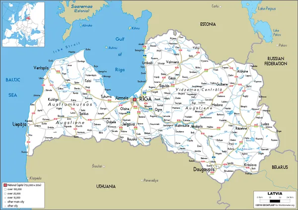 ROAD Map of Latvia