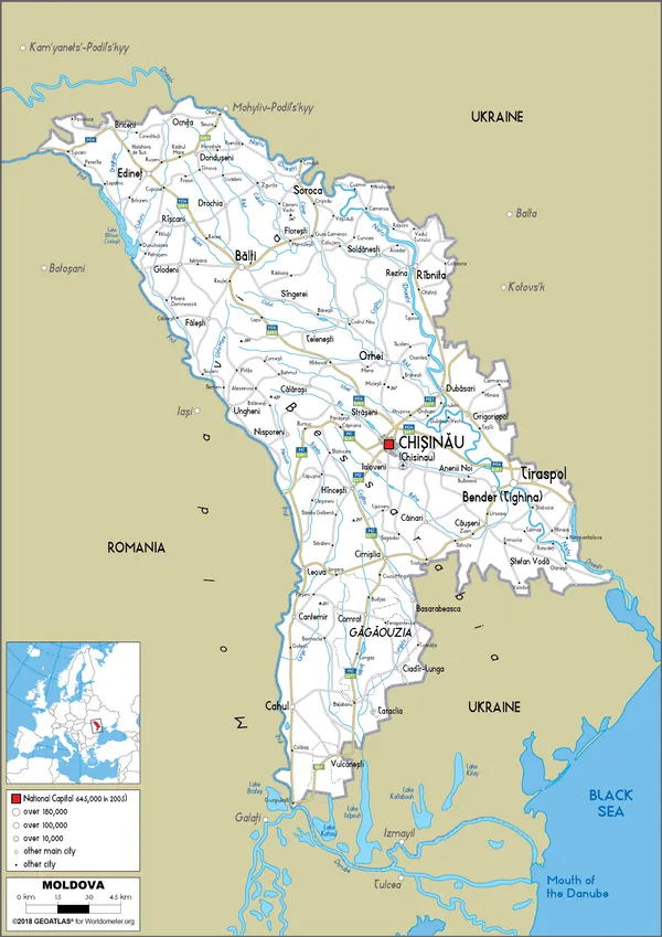 ROAD Map of Moldova