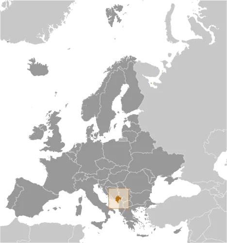 LOCATOR Map of Montenegro