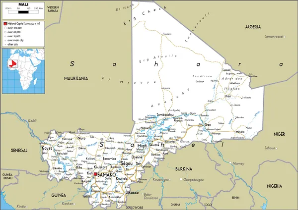 ROAD Map of Mali