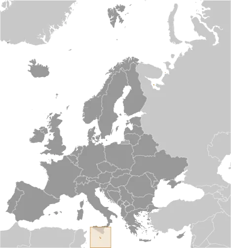 LOCATOR Map of Malta