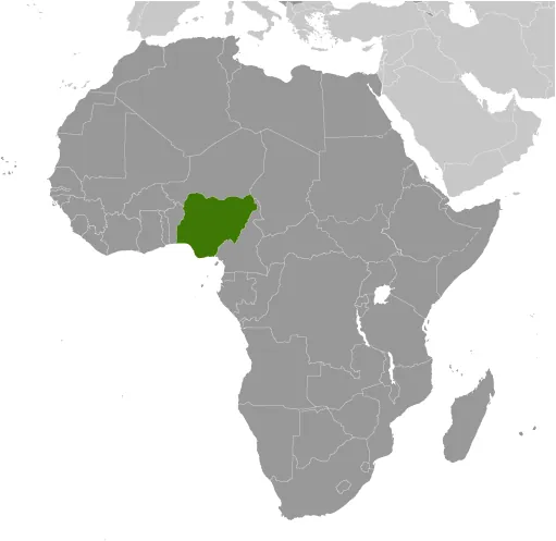 LOCATOR Map of Nigeria