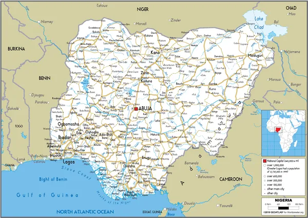 ROAD Map of Nigeria