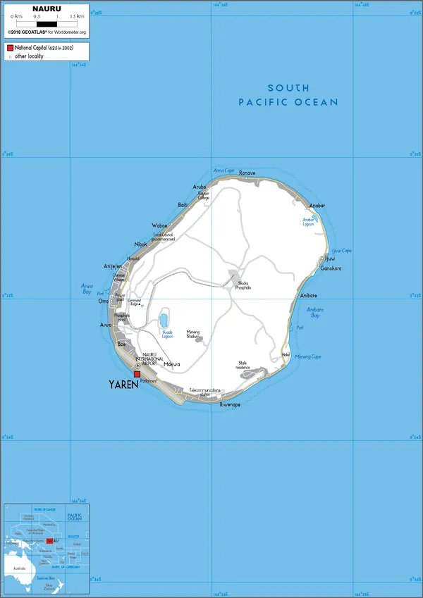 ROAD Map of Nauru