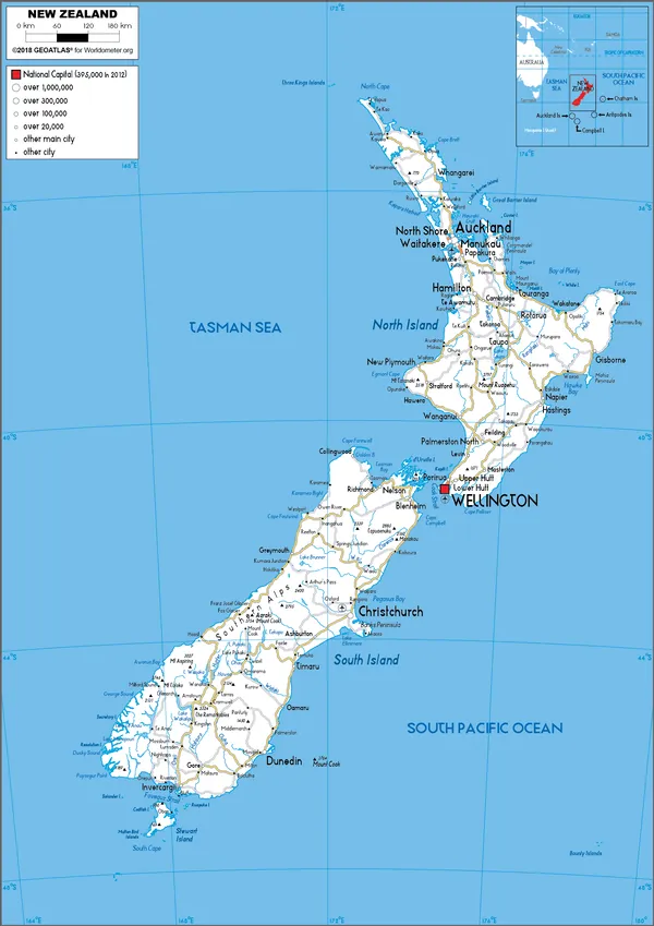 ROAD Map of New Zealand